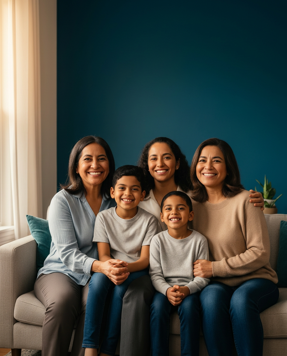 Familia feliz protegida con seguros de Tu Seguro Group